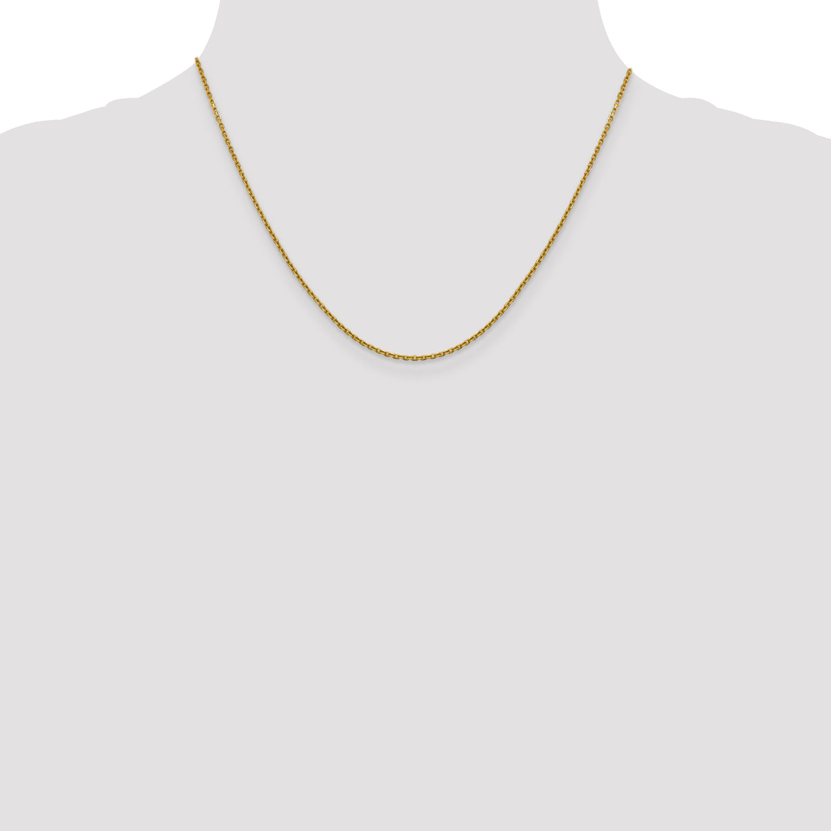 14K 1.5mm D/C Cable Chain