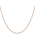 0.95mm 14K Rose Gold D/C Open Franco Chain - Sophia Jewelers