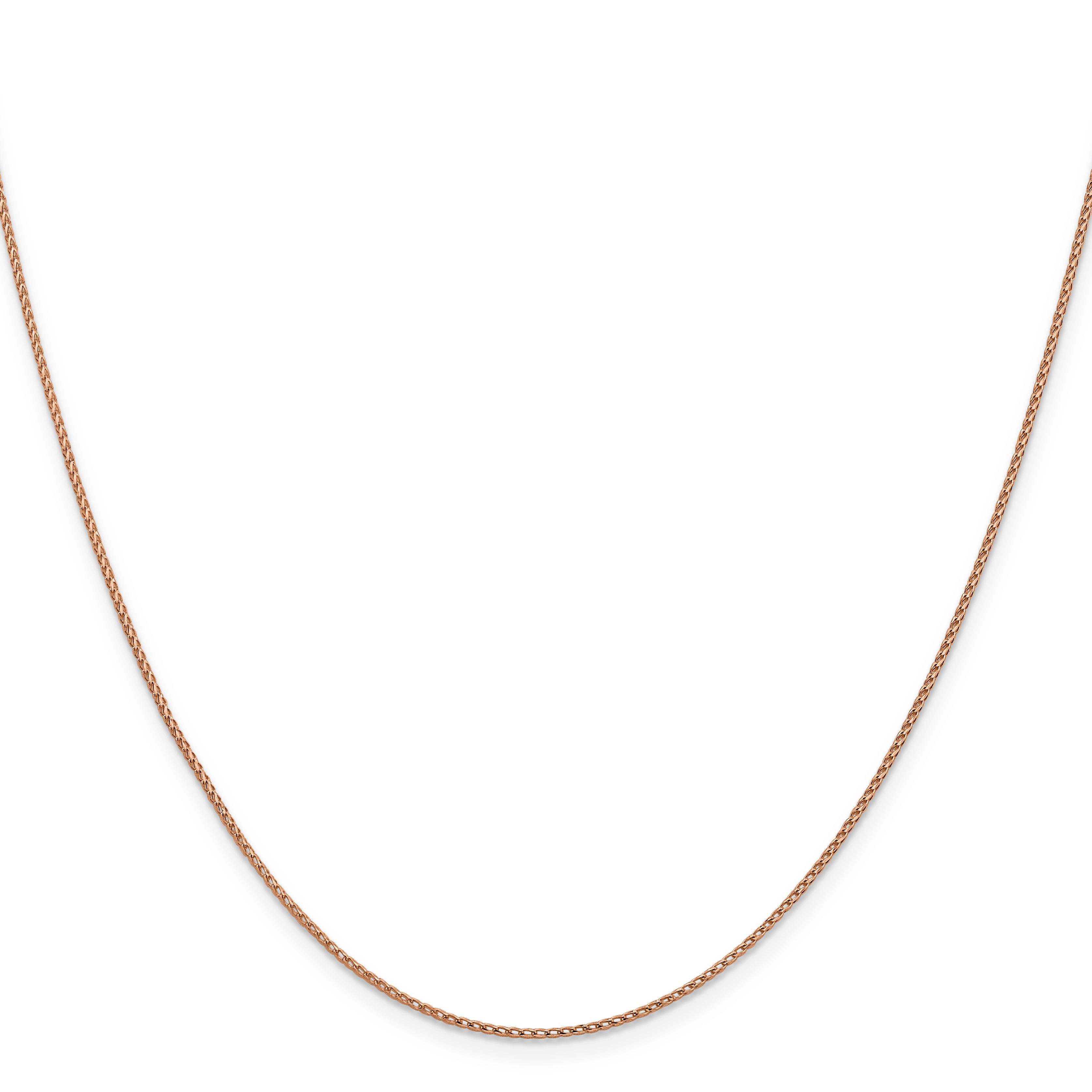 0.95mm 14K Rose Gold D/C Open Franco Chain - Sophia Jewelers