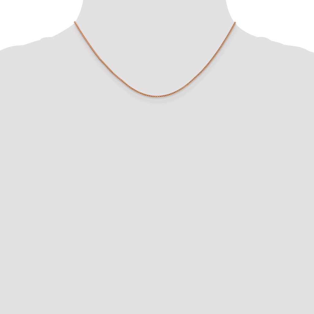 0.95mm 14K Rose Gold D/C Open Franco Chain - Sophia Jewelers