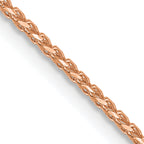 0.95mm 14K Rose Gold D/C Open Franco Chain - Sophia Jewelers