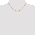 1.4mm 14K Yellow Gold D/C Open Franco Chain - Sophia Jewelers