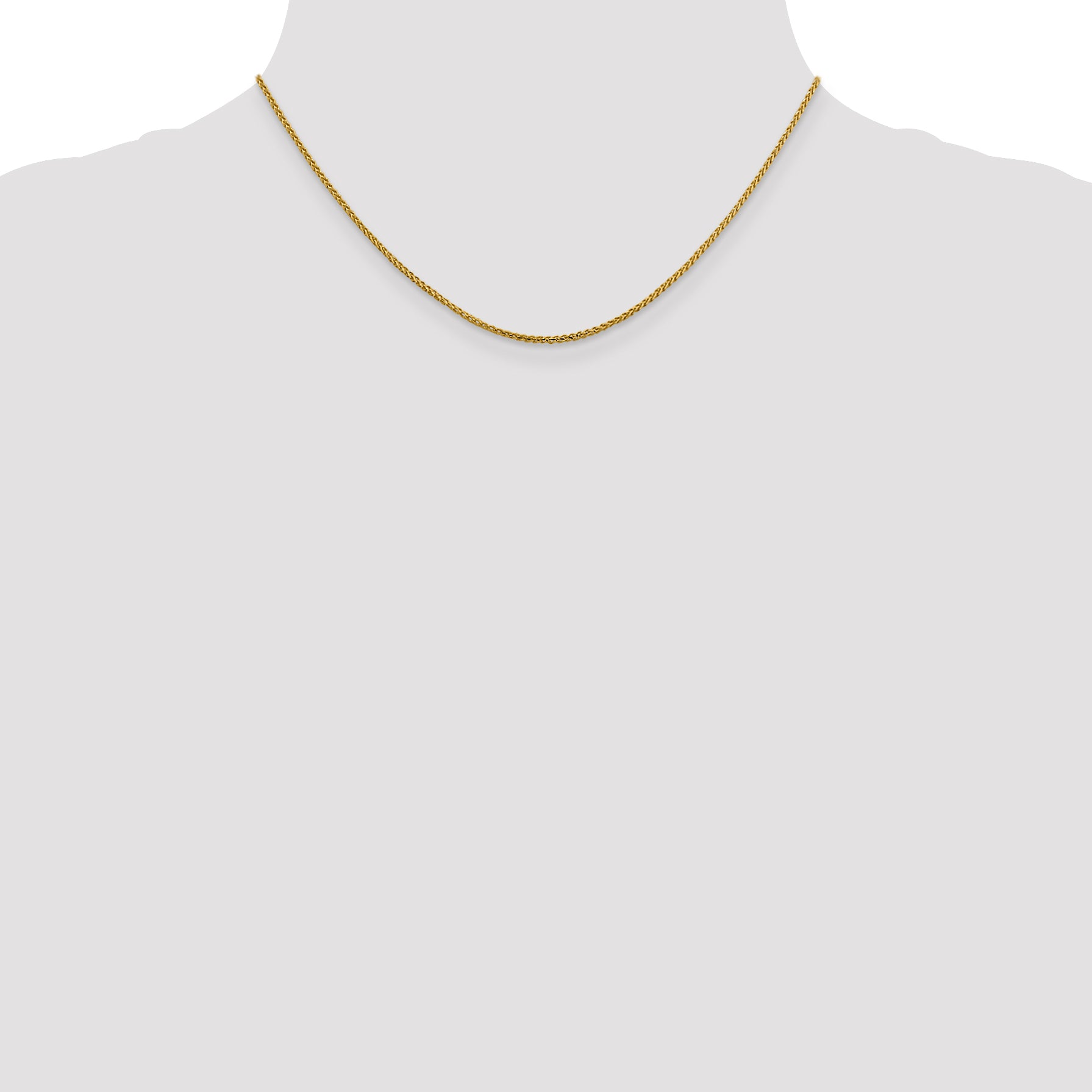 1.4mm 14K Yellow Gold D/C Open Franco Chain - Sophia Jewelers