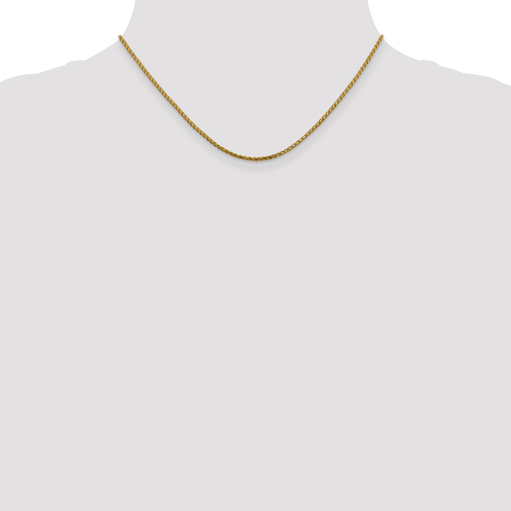 1.6mm 14K Yellow Gold D/C Open Franco Chain - Sophia Jewelers