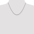 14K White Gold 1.6mm D/C Open Franco Chain