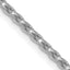 1.6mm 14K White Gold D/C Open Franco Chain - Sophia Jewelers
