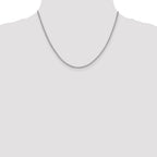 2.1mm 14K White Gold D/C Open Franco Chain - Sophia Jewelers
