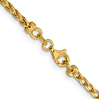 2.45mm 14K Yellow Gold D/C Open Franco Chain - Sophia Jewelers