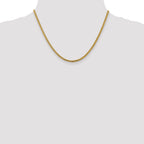 2.45mm 14K Yellow Gold D/C Open Franco Chain - Sophia Jewelers