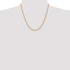14K 2.75mm Solid Regular Rope Chain