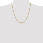 14K 2.75mm Solid Regular Rope Chain