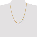 14K 2.75mm Solid Regular Rope Chain
