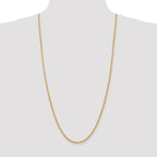 14K 2.75mm Solid Regular Rope Chain