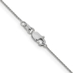 0.65mm 14K White Gold Spiga Wheat Chain - Sophia Jewelers