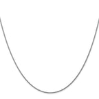 1.0mm 14K White Gold Spiga Wheat Chain - Sophia Jewelers