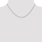 1.0mm 14K White Gold Spiga Wheat Chain - Sophia Jewelers