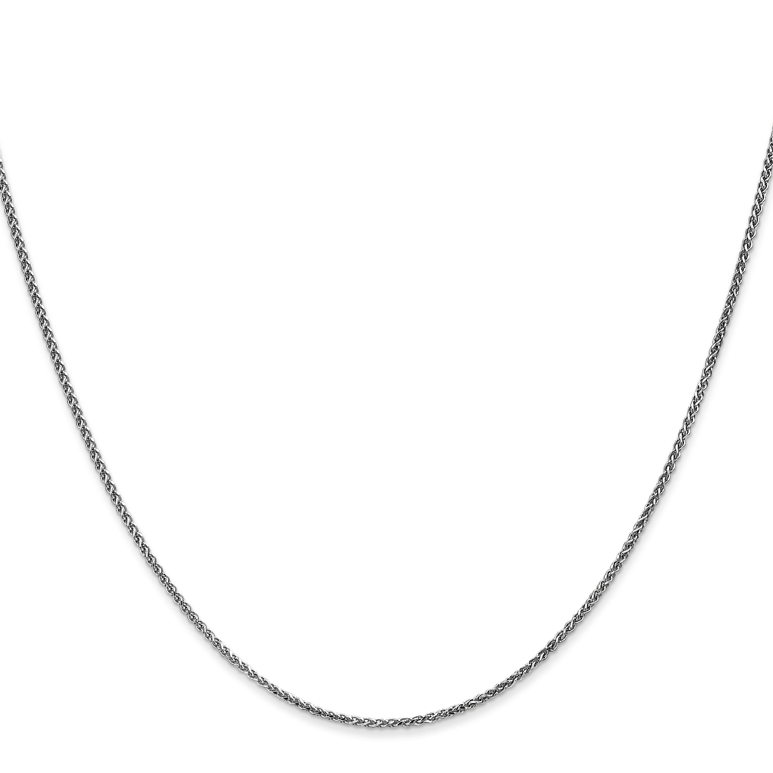 Diamond-Cut Spiga Chain Necklace in 14K White Gold, 1.2mm Secondary image