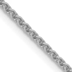 1.2mm 14K White Gold Spiga Wheat Chain - Sophia Jewelers