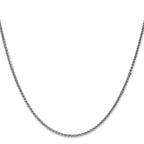 1.4mm 14K White Gold Spiga Wheat Chain - Sophia Jewelers
