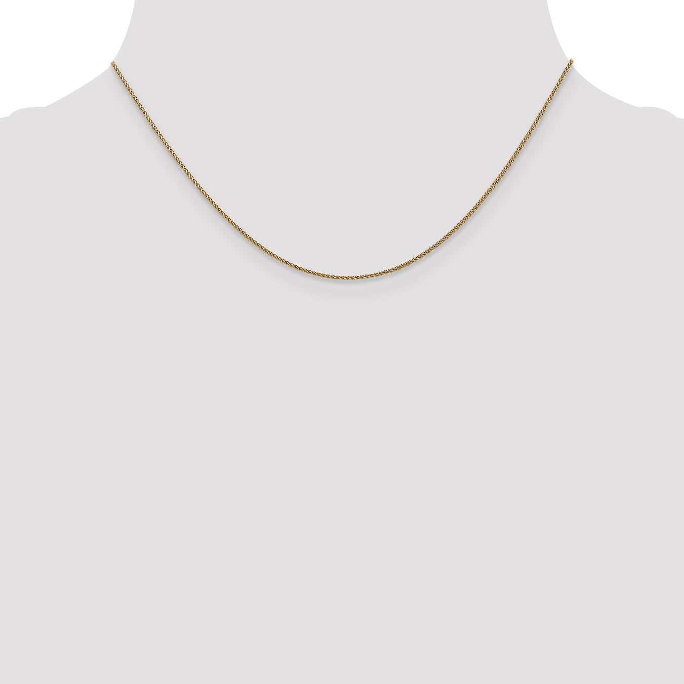 1.0mm 14K Yellow Gold Spiga Wheat Chain - Sophia Jewelers