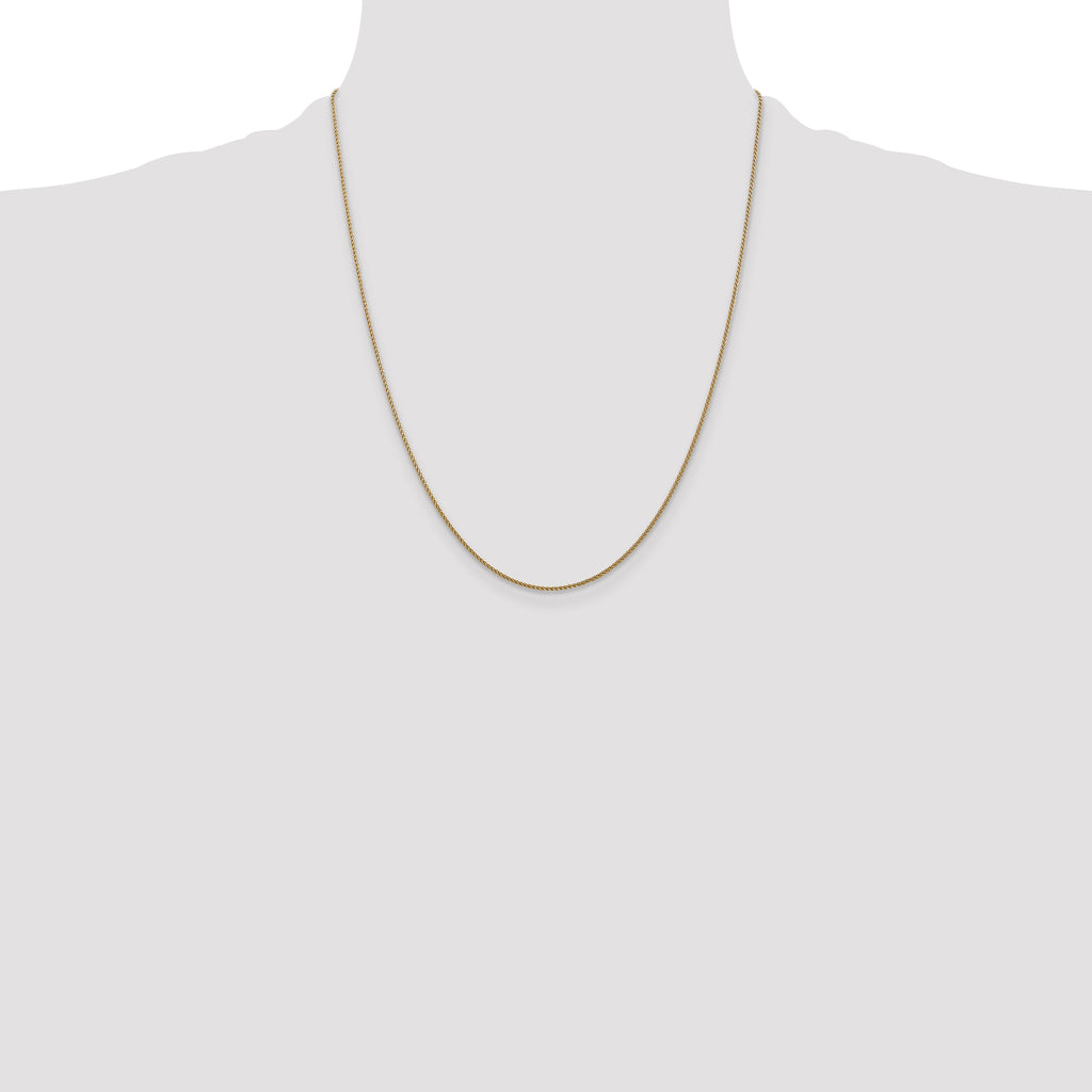 14K 1mm D/C Spiga Chain