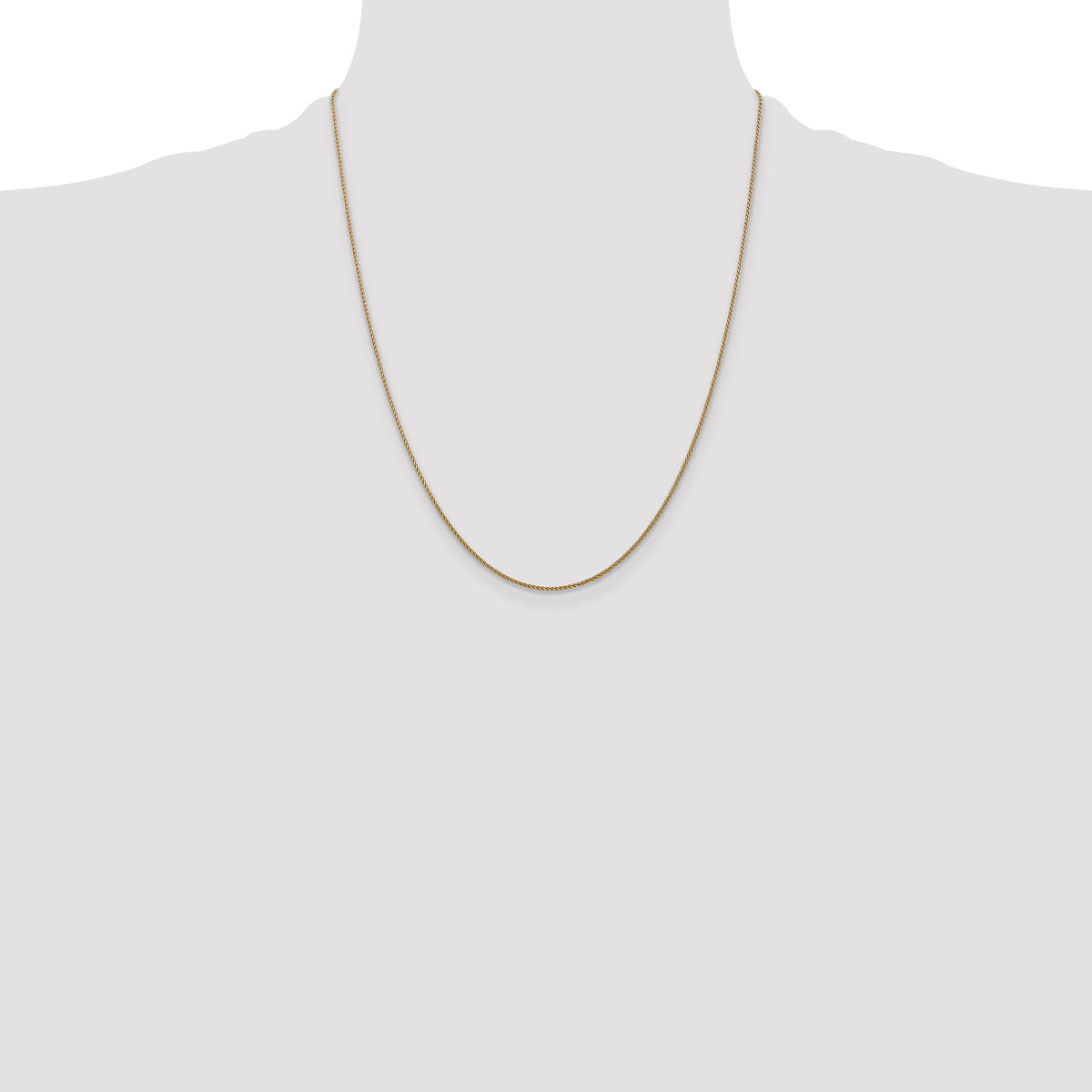 14K 1mm D/C Spiga Chain