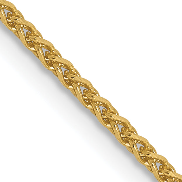 1.2mm 14K Yellow Gold Spiga Wheat Chain - Sophia Jewelers Main image