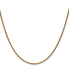 1.4mm 14K Yellow Gold Spiga Wheat Chain - Sophia Jewelers