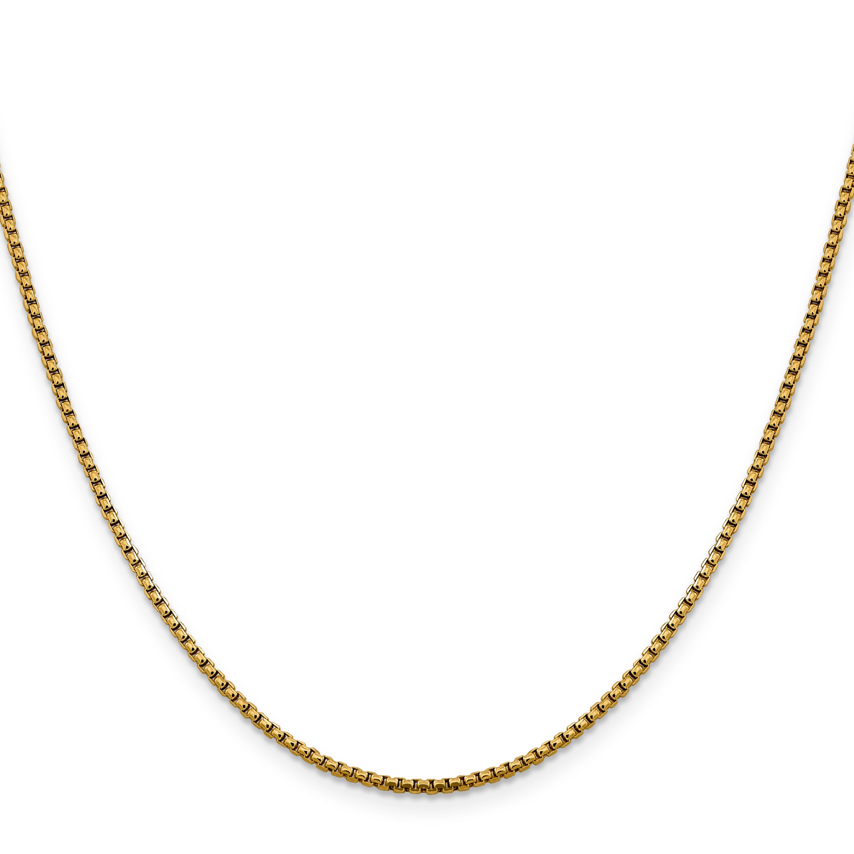 1.85mm 14K Yellow Gold Box Chain Secondary image