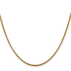 1.85mm 14K Yellow Gold Box Chain - Sophia Jewelers