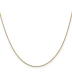 0.9mm 14K Yellow Gold Round Cable Chain - Sophia Jewelers