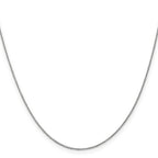 0.9mm 14K White Gold Round Cable Chain - Sophia Jewelers
