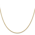 1.8mm 14K Yellow Gold Round Cable Chain - Sophia Jewelers