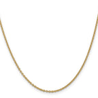 1.95mm 14K Yellow Gold Round Cable Chain - Sophia Jewelers