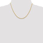 14K 1.95mm Flat Cable Chain