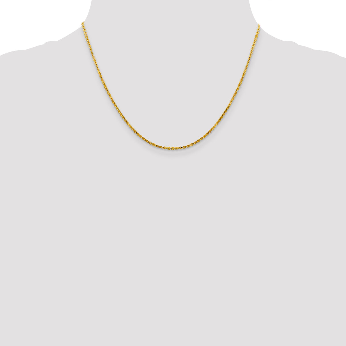 14K 1.95mm Flat Cable Chain