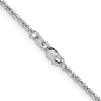 14K White Gold Solid Cable Chain Necklace 1.95mm