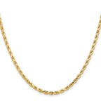 3.25mm 14K Yellow Gold Diamond-Cut Rope Chain - Sophia Jewelers