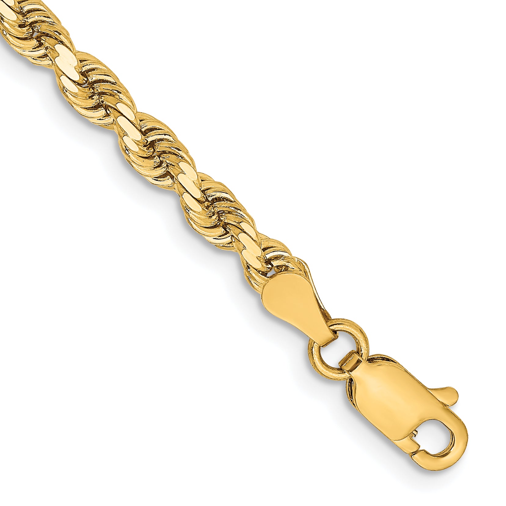 14K 3.25mm Diamond-Cut Rope Chain Main image