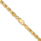 3.75mm 14K Yellow Gold Diamond-Cut Rope Chain - Sophia Jewelers