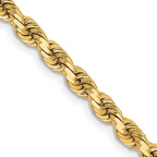 3.75mm 14K Yellow Gold Diamond-Cut Rope Chain - Sophia Jewelers