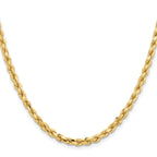 4.25mm 14K Yellow Gold Diamond-Cut Rope Chain - Sophia Jewelers