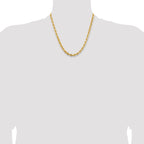 5.5mm 14K Yellow Gold Diamond-Cut Rope Chain - Sophia Jewelers