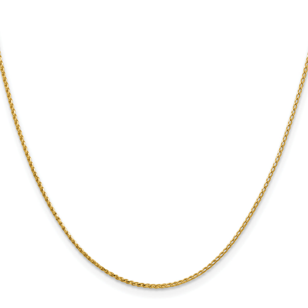 1.15mm 14K Yellow Gold D/C Open Franco Chain - Sophia Jewelers