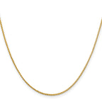 14K Yellow Gold Diamond-Cut Franco Chain Necklace 1.15mm
