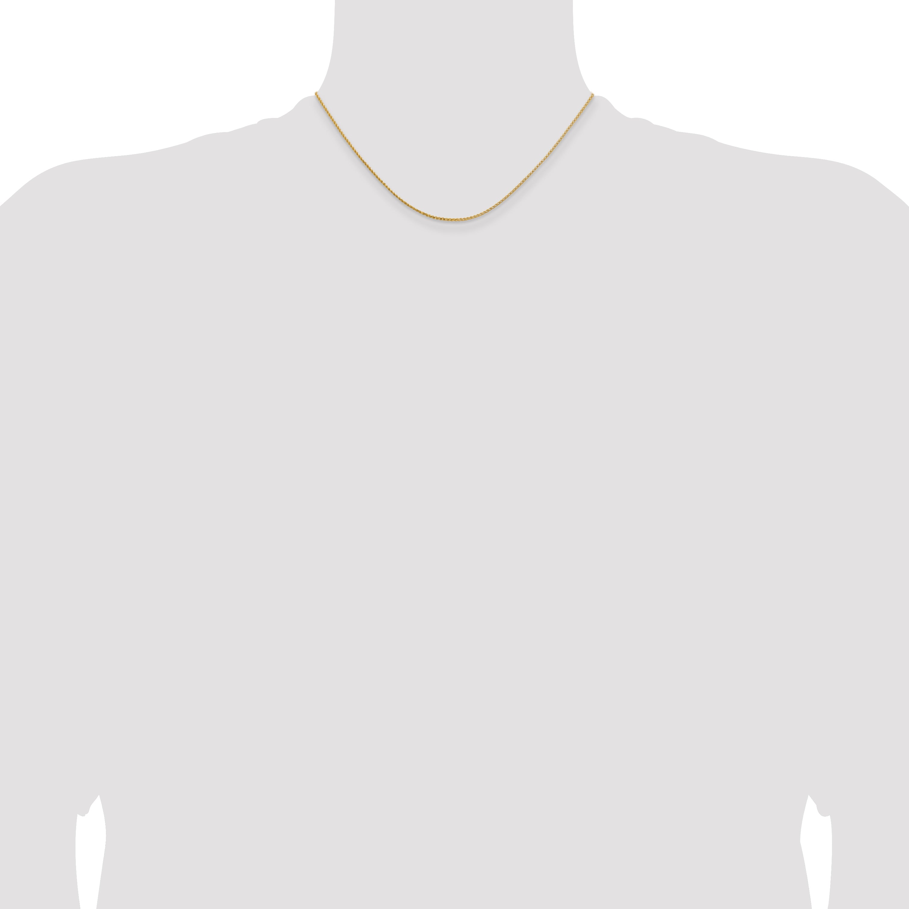 1.15mm 14K Yellow Gold D/C Open Franco Chain - Sophia Jewelers