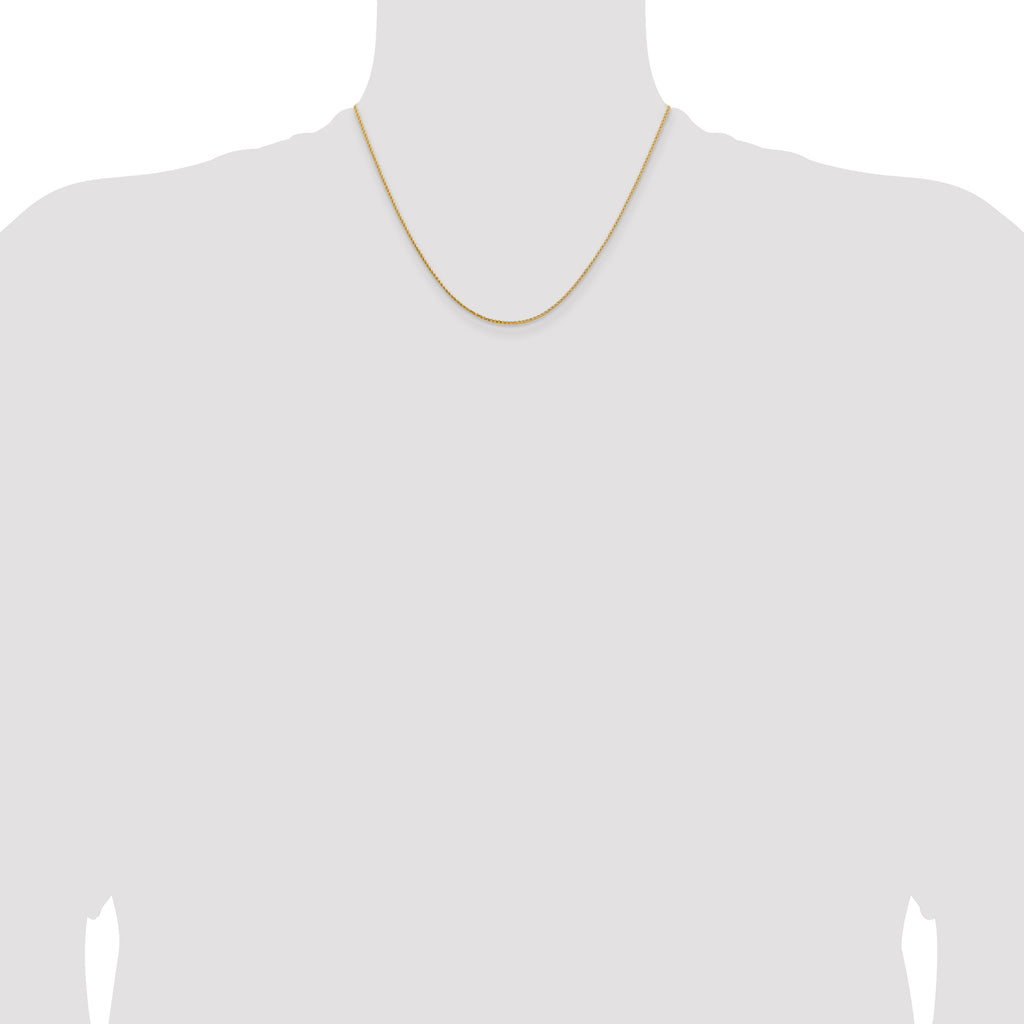 14K 1.15mm D/C Open Franco Chain