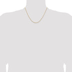 14K 1.15mm D/C Open Franco Chain