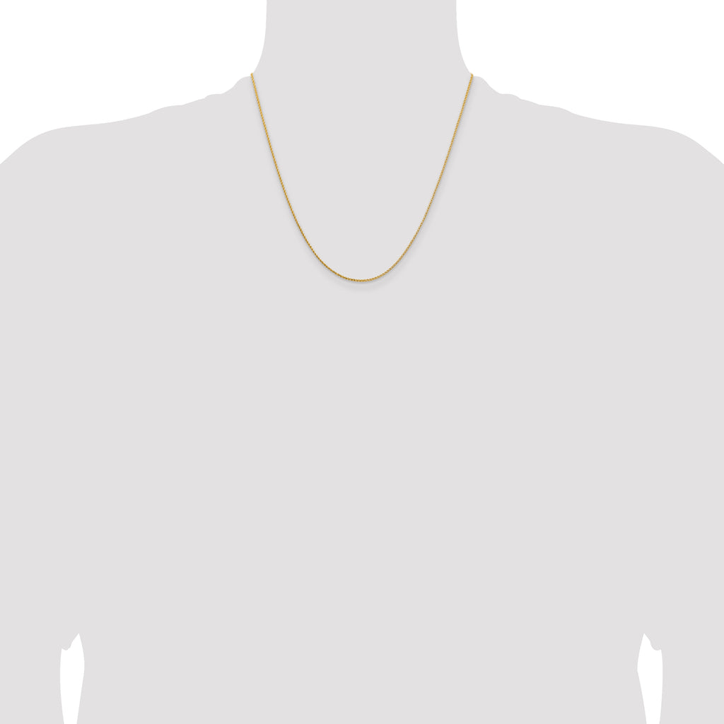 14K 1.15mm D/C Open Franco Chain