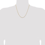 14K 1.15mm D/C Open Franco Chain
